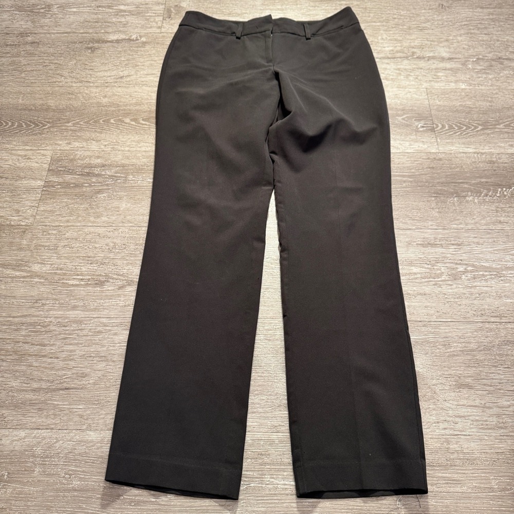 Zac & Rachel Pants Women 8 Black Slacks Career Workwear Stretch Office 33x31